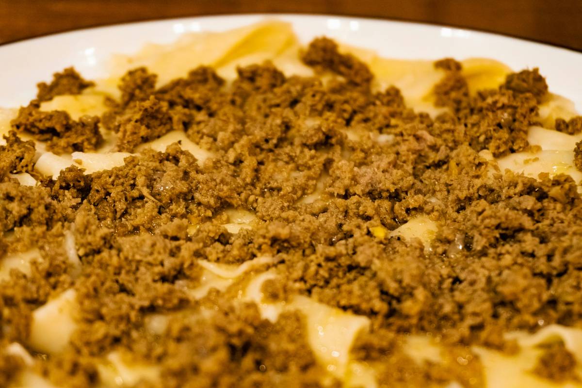 Five diverse meals made from the same ground beef base